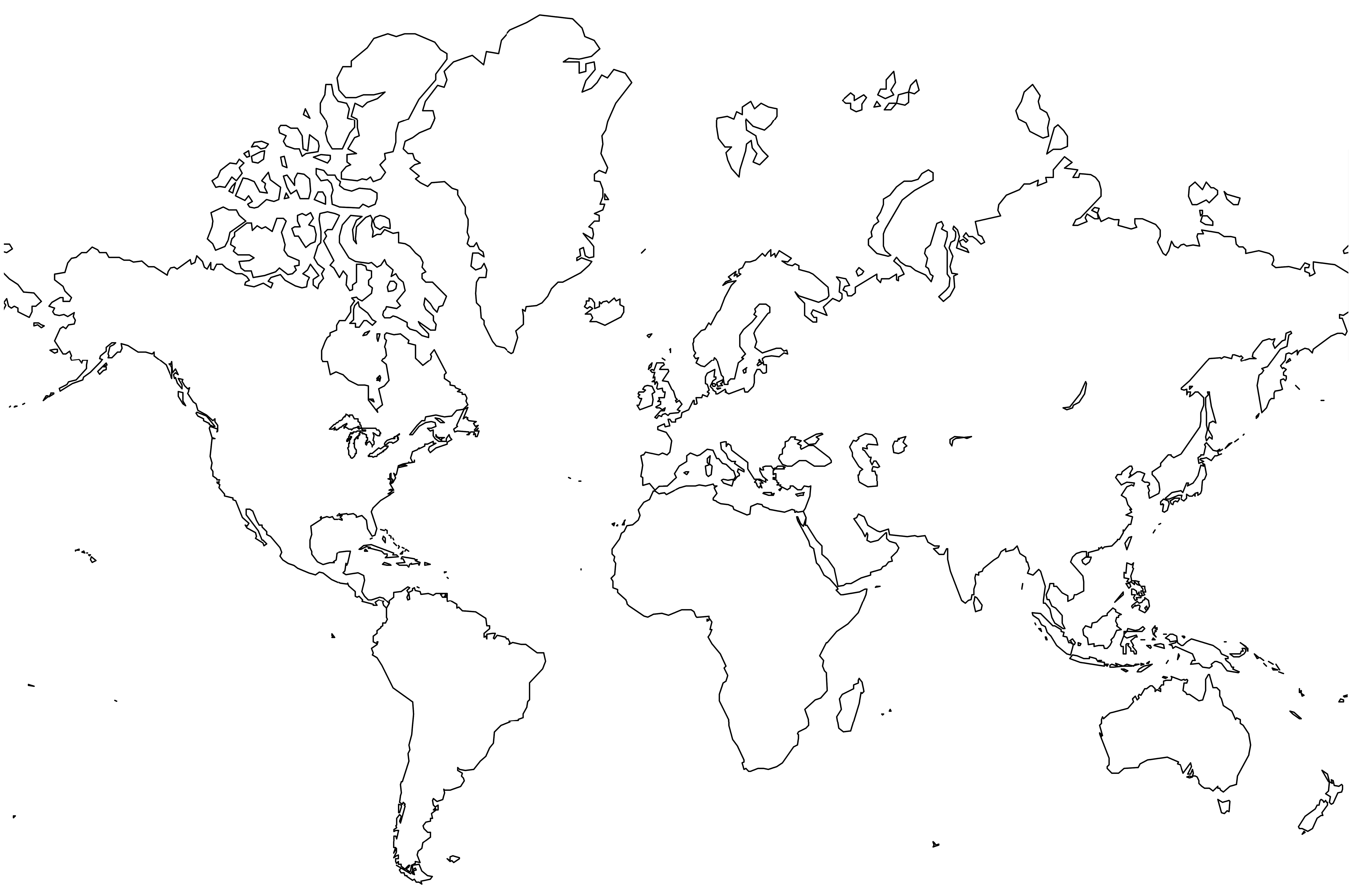 World Map Japan Centered
